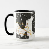 Grillige Elegante Herfstbladeren Eikels Mok (Links)