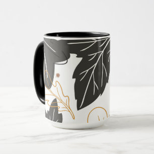 Grillige Elegante Herfstbladeren Eikels Mok