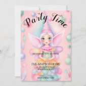 grillige elf kerst party uitnodiging (Voorkant)