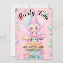 grillige elf kerst party uitnodiging