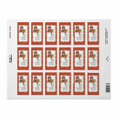 Grillige Elf Meisje Kerstmis Gepersonaliseerd Adre Etiket (Full Sheet)