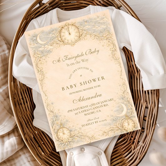 Grillige Erfstuk Baby Shower Kaart