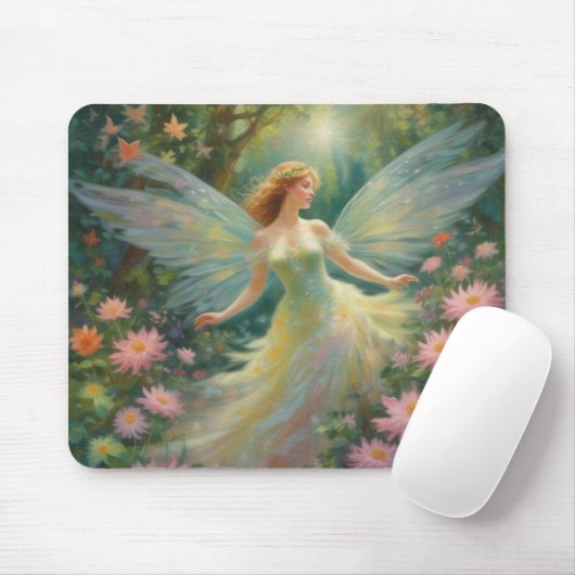 grillige fairy mousepad muismat (Met muis)