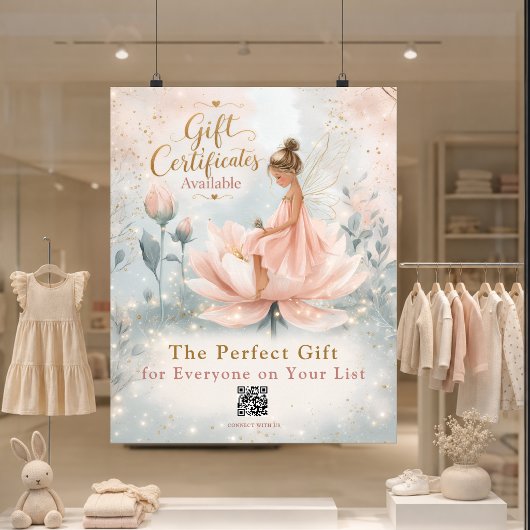 Grillige Fee Cadeaubon QR Code Promo Poster