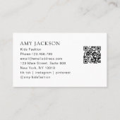 Grillige Fee QR Code Zakelijke Kaart Afsprakenkaartje (Achterkant)