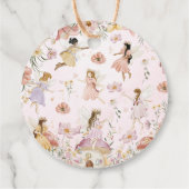 grillige feeën verjaardag bloem tuin weide bedankjes labels (Achterkant)