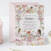 grillige feeën verjaardag bloem tuin weide kaart