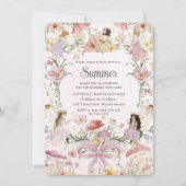 grillige feeën verjaardag bloem tuin weide kaart (Voorkant)