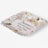 grillige feeën verjaardag bloem tuin weide papieren bordje (Gebogen)