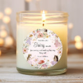 grillige feeën verjaardag bloem tuin weide ronde sticker