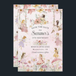 grillige feeën verjaardag bloem tuin weide save the date<br><div class="desc">Personaliseer deze grillige bewaar de datum gemakkelijk en snel. Klik op de knop Bewerken met ontwerpgereedschappen om de tekst te bewerken en de kleuren van lettertypen en lettertypen te wijzigen. Met waterverf handgetekende feeën in een betoverde weide van wilde bloemen. Overeenkomende objecten beschikbaar in de winkel. Alle tekst is bewerkbaar!...</div>