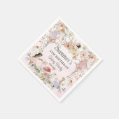 grillige feeën verjaardag bloem tuin weide servet (Hoek)