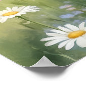 Grillige feeëna meisje in bloementuin poster (Hoek)