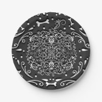 Grillige Filigree Pompoen & Botten Vintage Krijt