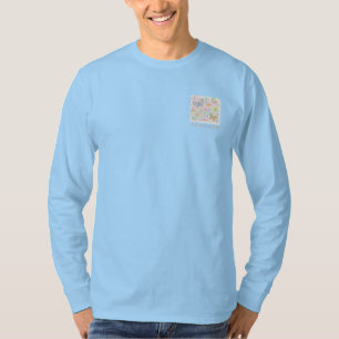 Grillige Fladder: Pastelkleurige Blokdruk Vlinders T-shirt