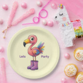 GRILLIGE FLAMINGO PAPIEREN BORDJE (Feest)