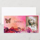 GRILLIGE FLOEREN helder rood, roze paars (Voorkant / Achterkant)