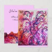 GRILLIGE FLOUREREN helderrood, roze paars Kaart (Voorkant / Achterkant)