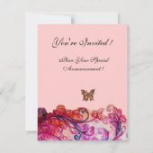 GRILLIGE FLOUREREN helderrood, roze paars Kaart (Achterkant)