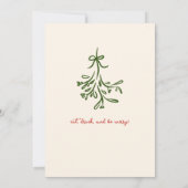 grillige Friendmas party Santa cocktail Aankondiging (Achterkant)