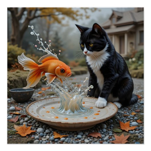 grillige geborduurde ontmoeting perfect poster (Voorkant)