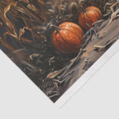 Grillige Geest Maisveld Pompoenen Decoupage Tissuepapier (Detail)
