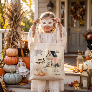 Grillige Geesten Huis Spoken Halloween Tote Bag