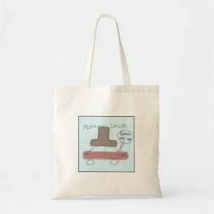 Grillige geïllustreerde Abe Lincoln Tote Bag