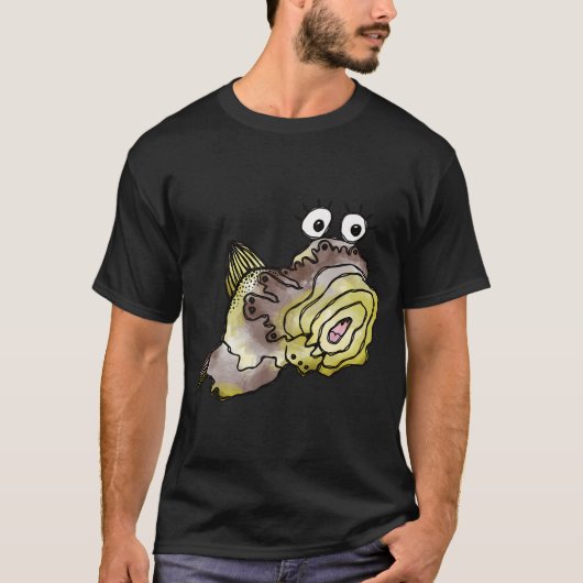Grillige Gele Vis T-shirt (Voorkant)