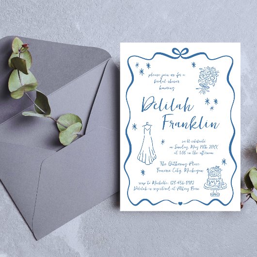 grillige geloften | handgetekende doedel | Vrijgez Kaart