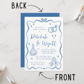 grillige geloften | handgetekende doedels | Bruilo Kaart