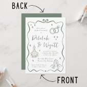 grillige geloften | handgetekende doedels | Bruilo Kaart