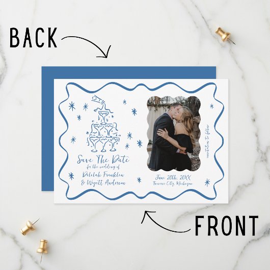 grillige geloften | handgetekende doedels | Bruilo Save The Date