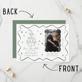 grillige geloften | handgetekende doedels | Bruilo Save The Date