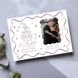 grillige geloften | handgetekende doedels | Bruilo Save The Date