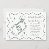 grillige geloften | met de hand getekend | Verlovi Kaart (Voorkant)