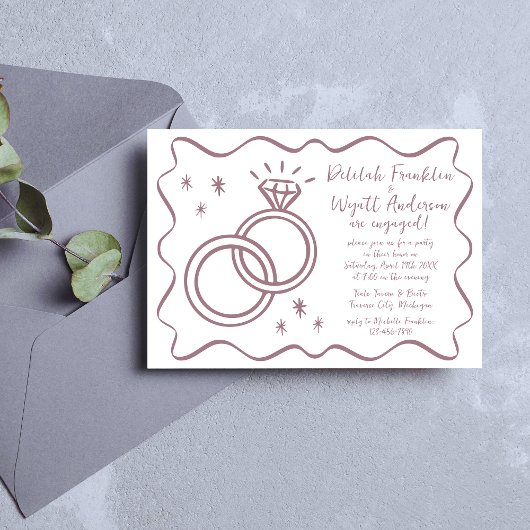 grillige geloften | met de hand getekend | Verlovi Kaart