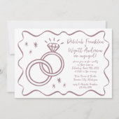 grillige geloften | met de hand getekend | Verlovi Kaart (Voorkant)