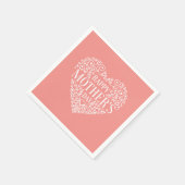 grillige gelukkige Moederdag | Servet (Hoek)