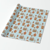 Grillige Gemberhuisjes & Koekjes Cadeaupapier (Uitgerold)