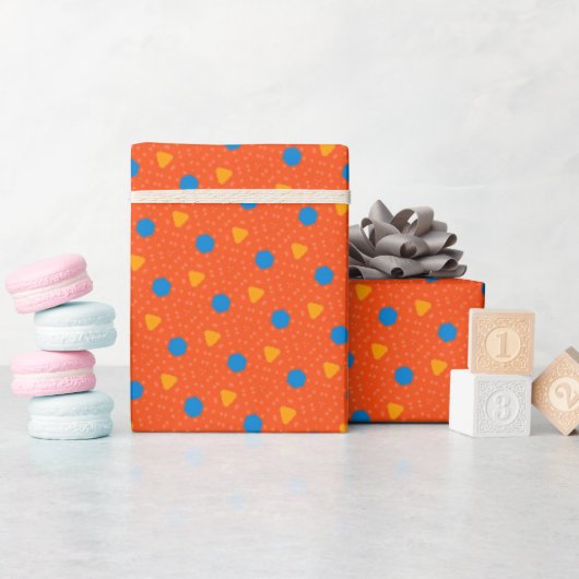 Grillige geometrische inpakpapier (Baby Shower)