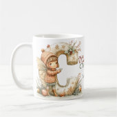 grillige gepersonaliseerde gezellige kerst koffiemok (Links)