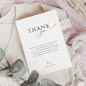 Grillige Geslachtsonafhankelijke Platte Verticale  Bedankkaart