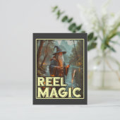 grillige Gevist tovenaar Briefkaart (Staand voorkant)