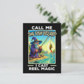 grillige Gevist tovenaar Briefkaart (Staand voorkant)