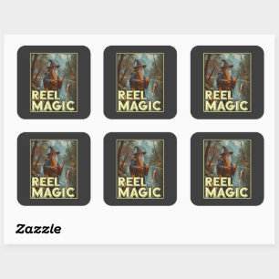 grillige Gevist tovenaar Vierkante Sticker