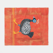 grillige gevlekte parelhoen fleece deken (Voorkant (Horizontaal))