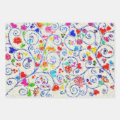 Grillige Gezins Kunst Inpakpapier Set Vel (Voorkant)