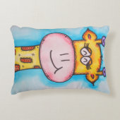 grillige Giraffe Decoratief Kussen (Voorkant)