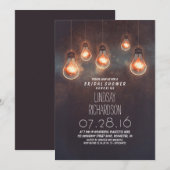 grillige gloeilampen romantisch vrijgezellenfeest kaart (Voorkant / Achterkant)